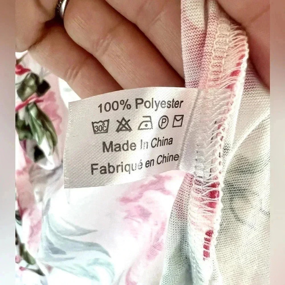 Show Me‎ Your MuMu Garden of Blooms White Floral Short Belted Brie Robe One Size - Picture 5 of 8